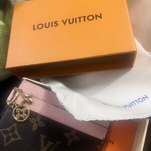 Pink and Black Key Card Holder Accessory NWOT